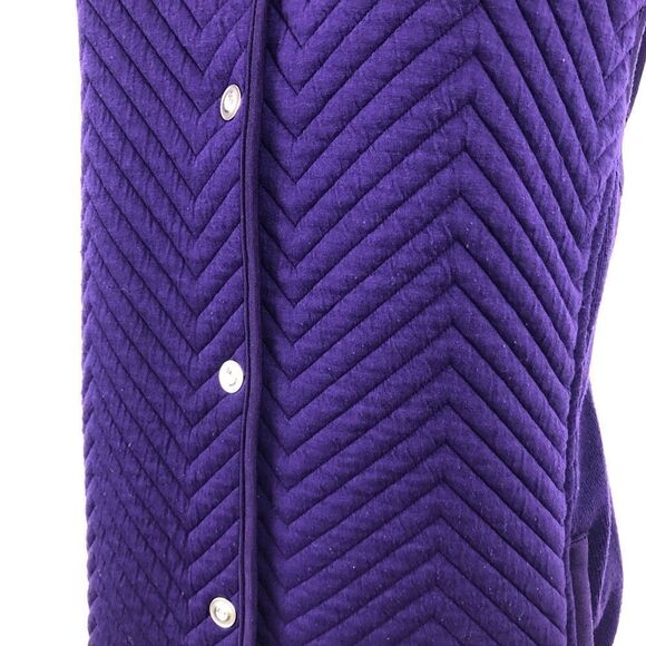 Chico’s Large ( Size 12) Purple Vest - Picture 8 of 13
